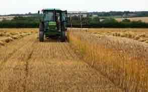 tractor at harvest
