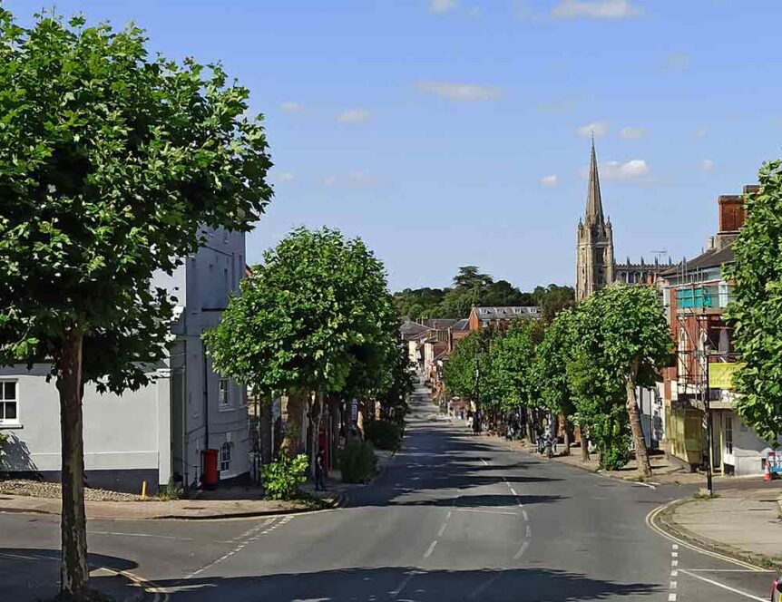 high street