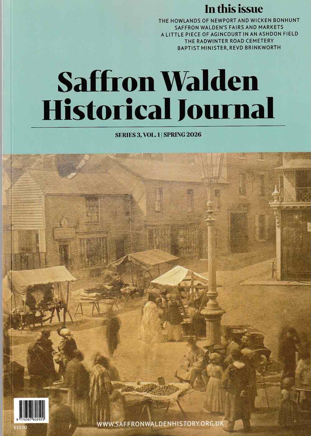 Featured image for “Saffron Walden Historical Journal-Series 3 No.1 Spring 2026”